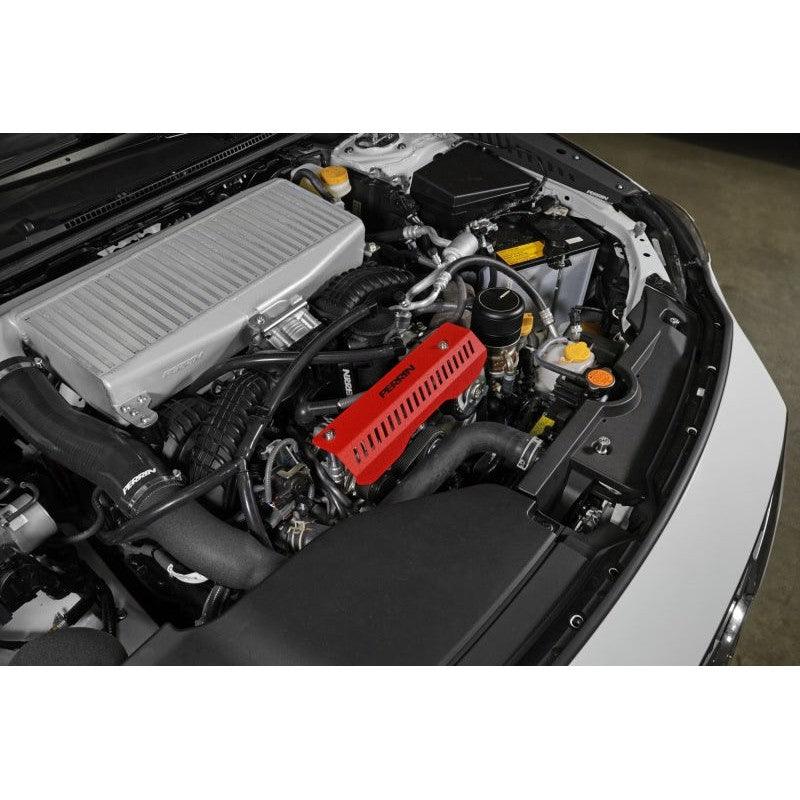 Perrin 22-23 Subaru WRX Pulley Cover (Short Version - Works w/AOS System) - Red - Saikospeed