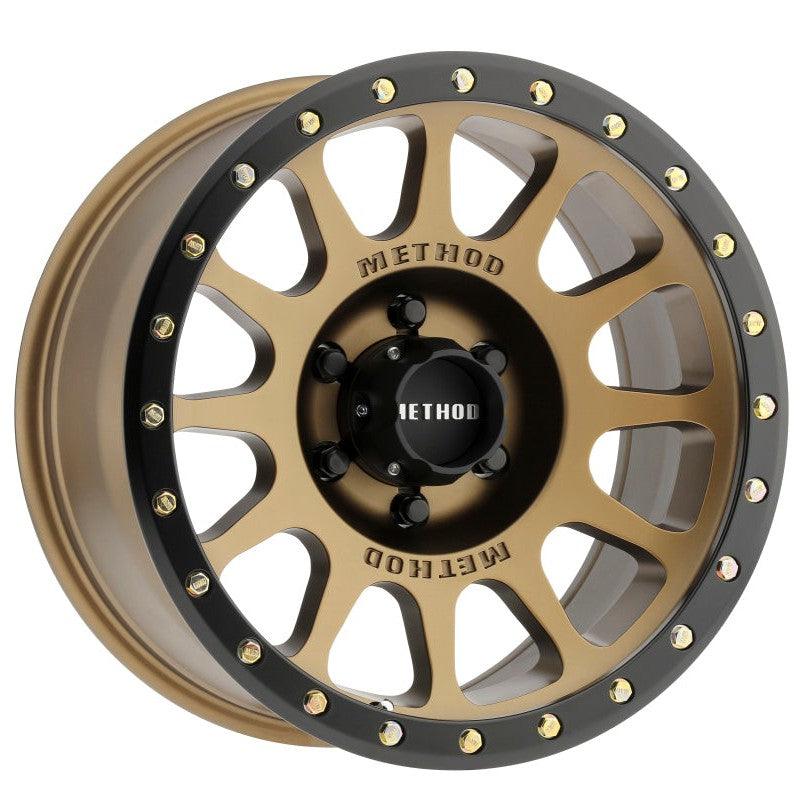 Method MR305 NV 20x10 -18mm Offset 6x5.5 108mm CB Method Bronze/Black Street Loc Wheel - Saikospeed