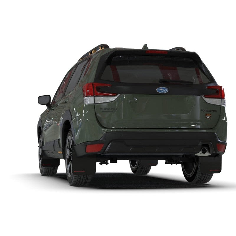 Rally Armor 2022 Fits Subaru Forester (Incl. Wilderness) Black UR Mud Flap w/Blue Logo