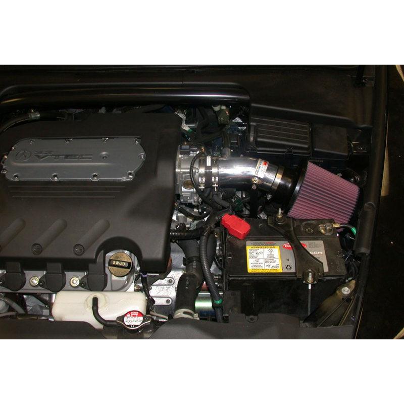 K&N 04 Acura TL Silver Typhoon Short Ram Intake - Saikospeed