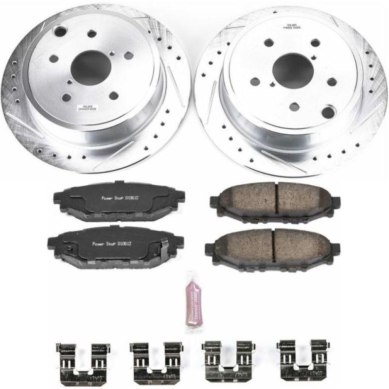 Power Stop 15-19 Subaru WRX Rear Z23 Evolution Sport Brake Kit - Saikospeed