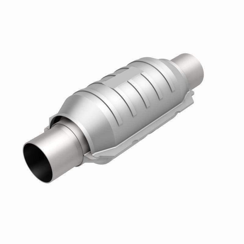 MagnaFlow Conv Univ 2.25in Inlet/Outlet Center/Center Round 9in Body L x 5.125in W x 13in Overall L - Saikospeed