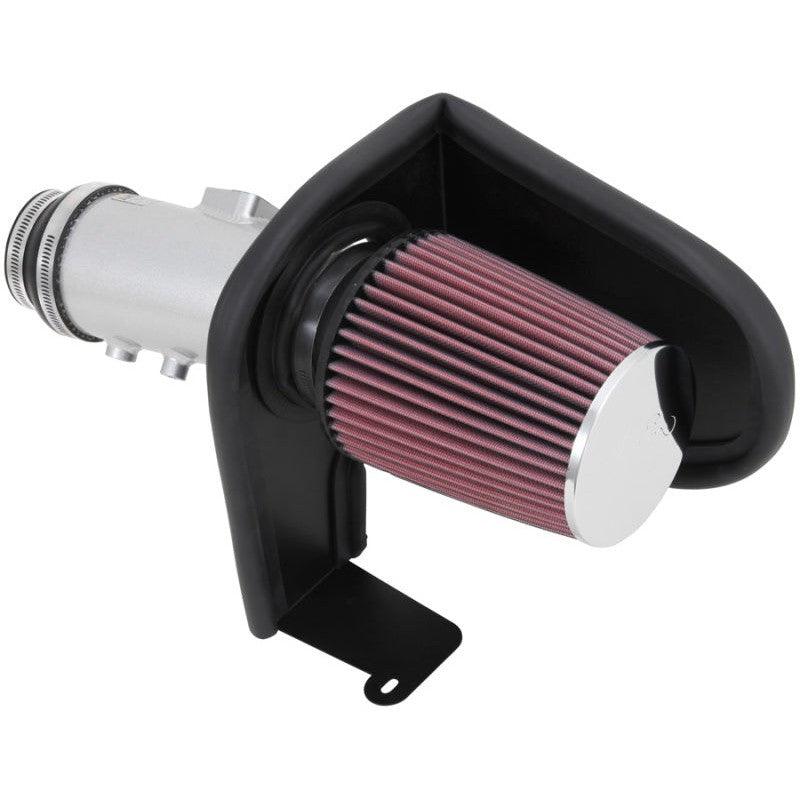 K&N 13-14 Honda Accord 3.5L V6 69 Series Typhoon Air Intake System - Silver Cold Air Intake Kit - Saikospeed