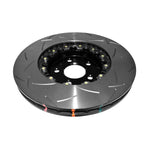 DBA 04-07 STi/2017 BRZ w/Perf. Pkg. 10 Hole Front Slotted 5000 Series 2/PC Rotor Assembled w/Blk Hat - Saikospeed