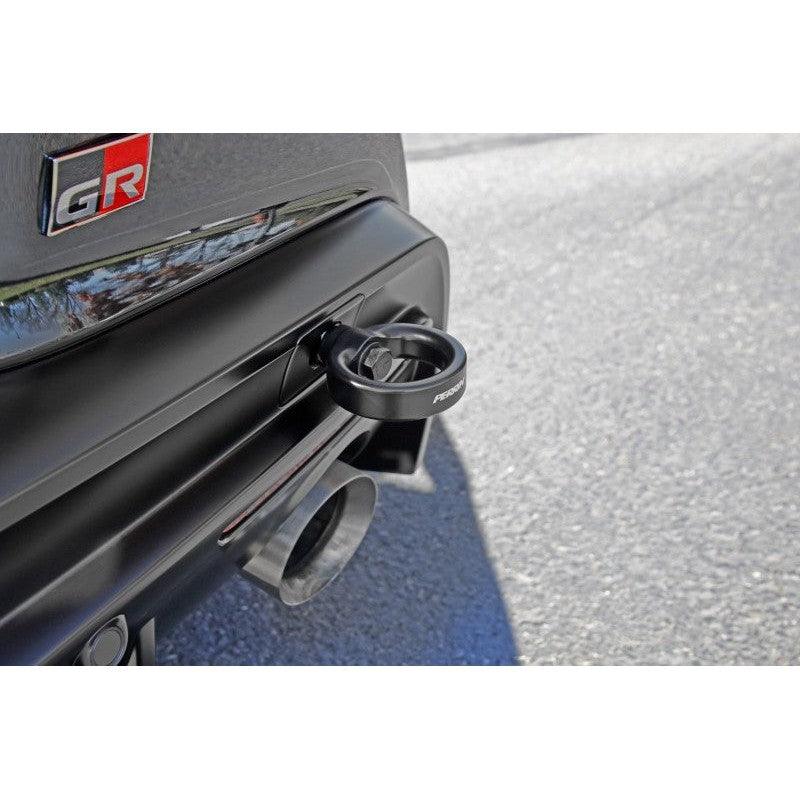 Perrin 2020 Toyota Supra Tow Hook Kit (Rear) - Black - Saikospeed