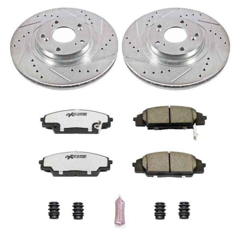 Power Stop 02-06 Acura RSX Front Z26 Street Warrior Brake Kit - Saikospeed