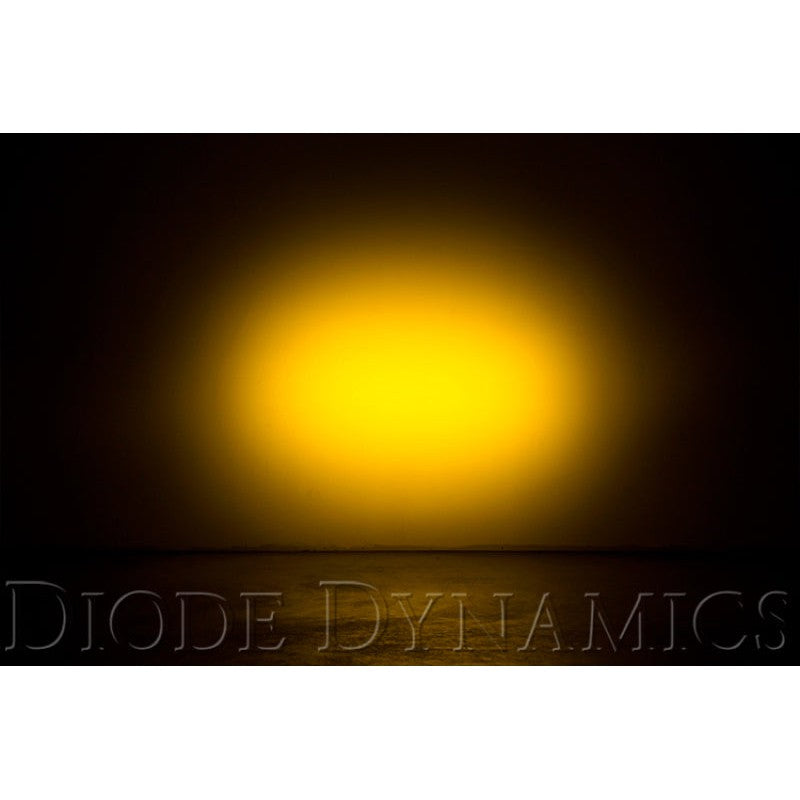 Diode Dynamics 6 In LED Light Bar Single Row Straight SS6 - Amber Wide Light Bar (Pair)
