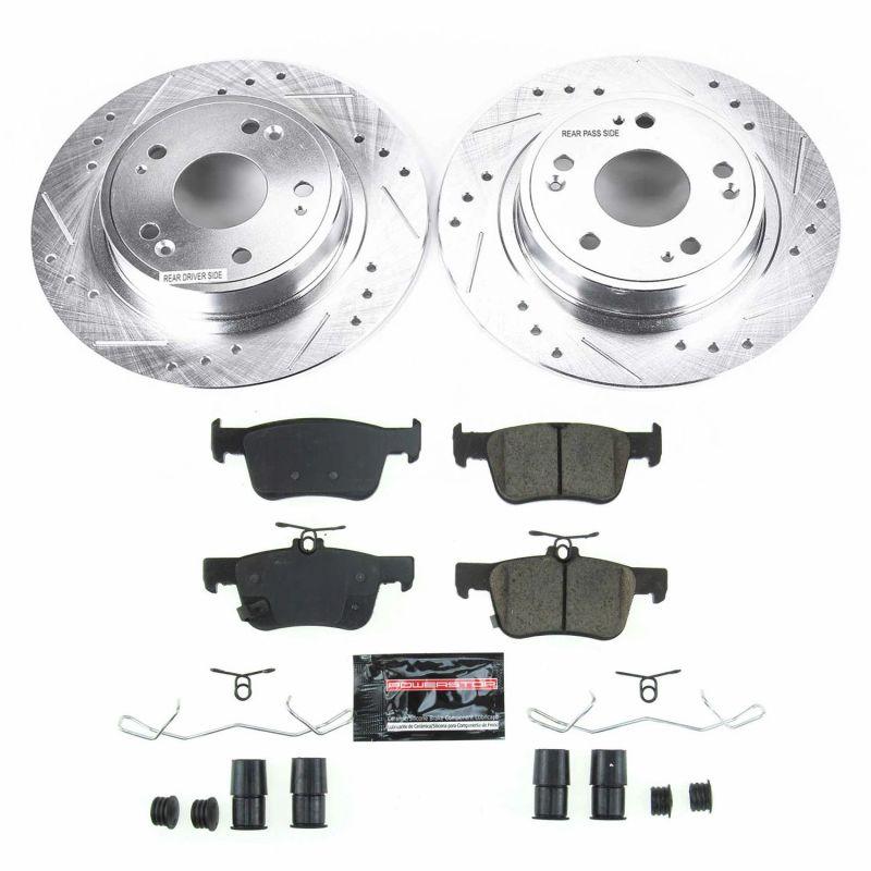 Power Stop 18-19 Honda Accord Rear Z23 Evolution Sport Brake Kit - Saikospeed