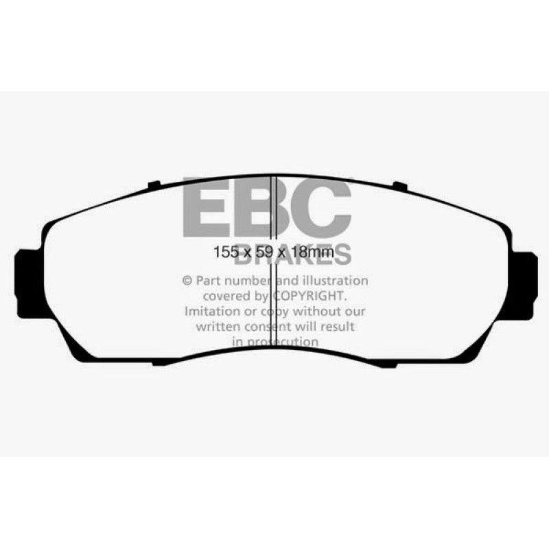 EBC 07-09 Acura RDX 2.3 Turbo Redstuff Front Brake Pads - Saikospeed