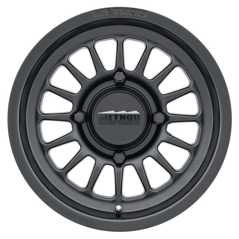 Method MR411 Bead Grip 14x7 / 4+3/13mm Offset / 4x156 / 132mm CB Matte Black Wheel - Saikospeed