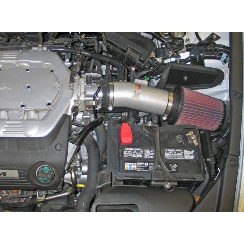 K&N 08 Honda Accord 3.5L-V6 Silver Typhoon Short Ram Intake - Saikospeed