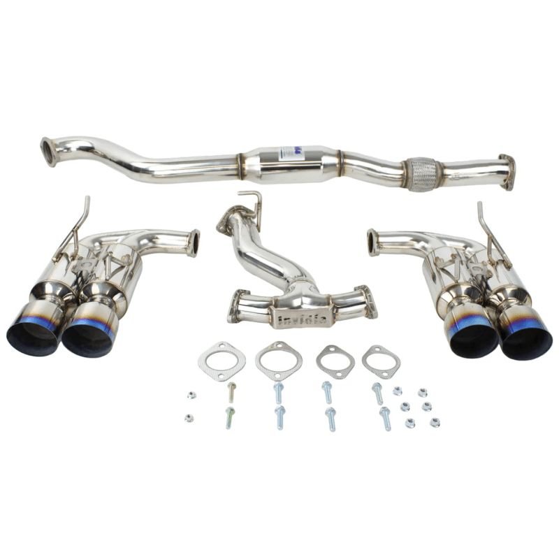 Invidia 08-14 Subaru WRX Hatchback Gemini Single Layer Titanium Tip Cat-back Exhaust - Saikospeed