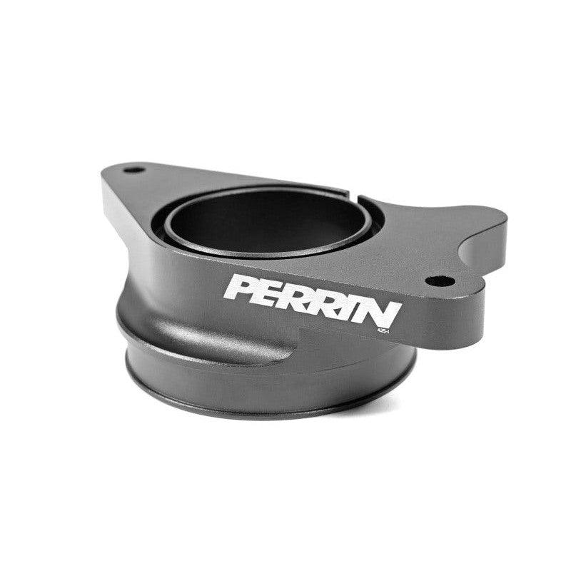 Perrin 2022+ Subaru WRX Black 3in Turbo Inlet Hose w/ Nozzle (Short) - Saikospeed