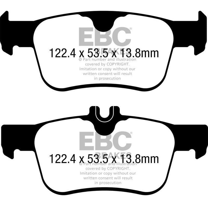 EBC 17-21 Honda Civic Hatchback Redstuff Rear Brake Pads - Saikospeed