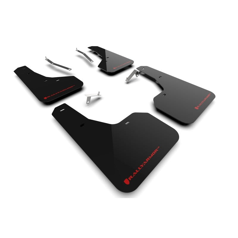 Rally Armor 2022 Fits Subaru Forester (Incl. Wilderness) Black UR Mud Flap w/Red Logo