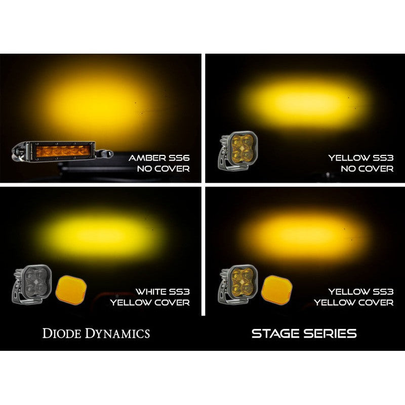 Diode Dynamics SS3 LED Pod Cover Standard - Yellow