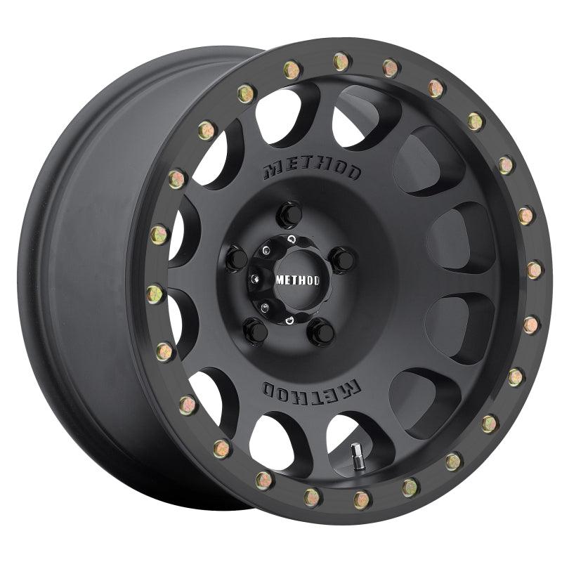 Method MR105 Beadlock 17x9 -38mm Offset 5x5 71.5mm CB Matte Black w/BH-H24125 Wheel - Saikospeed