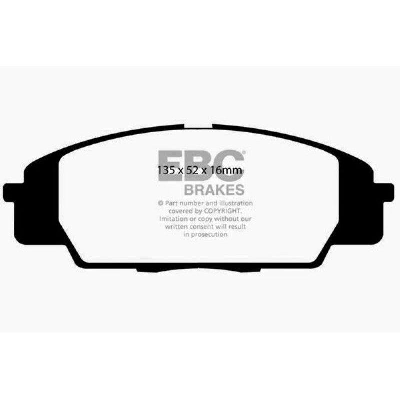 EBC 07-11 Acura CSX (Canada) 2.0 Type S Yellowstuff Front Brake Pads - Saikospeed