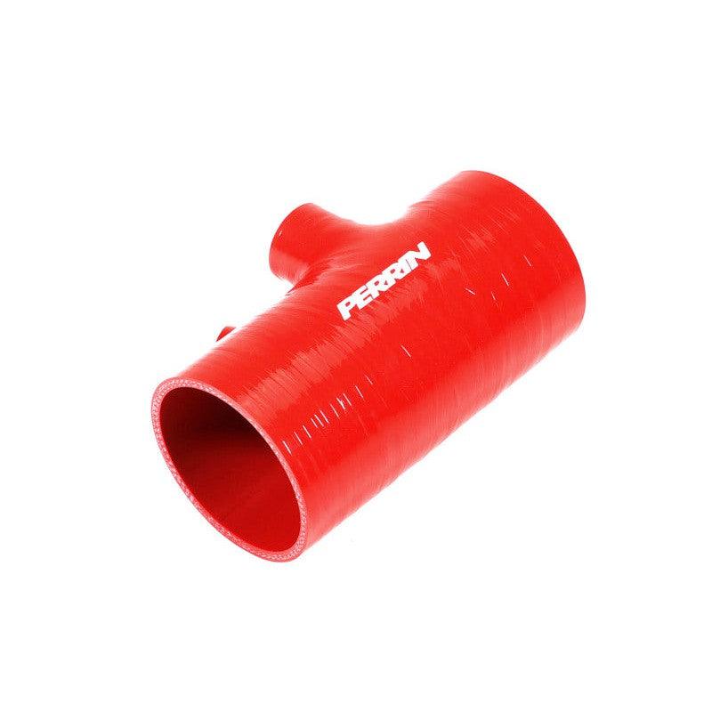 Perrin 2022+ Subaru WRX Red 3in Turbo Inlet Hose w/ Nozzle (Short) - Saikospeed