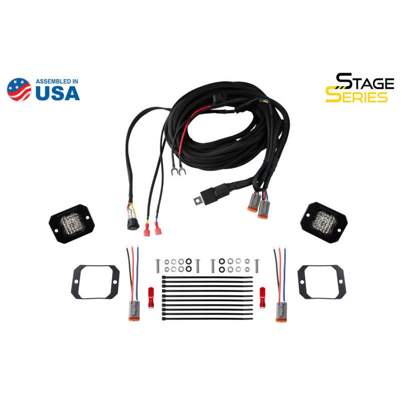 Diode Dynamics Stage Series Flush Mount Reverse Light Kit C2 Pro