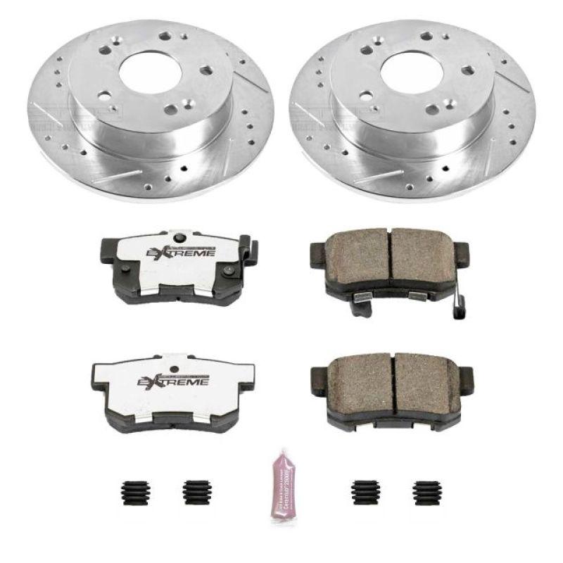 Power Stop 97-01 Acura Integra Rear Z26 Street Warrior Brake Kit - Saikospeed