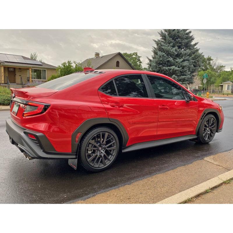 Rally Armor 2022 Subaru WRX Black UR Mud Flap w/ Red Logo - Saikospeed
