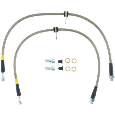 StopTech 06+ Civic Si Stainless Steel Front Brake Lines - Saikospeed