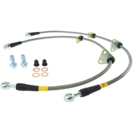 StopTech 90-01 Integra Front SS Brake Lines - Saikospeed