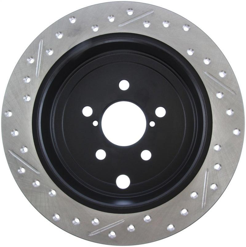 StopTech 08-10 Impreza WRX (Exc STi)/08-10 Impreza Coupe/Sedan Slotted & Drilled Left Rear Rotor - Saikospeed