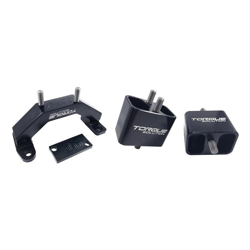 Torque Solution Solid Billet Aluminum Engine & Transmission Mounts 02-14 Subaru WRX / 04-17 STi - Saikospeed