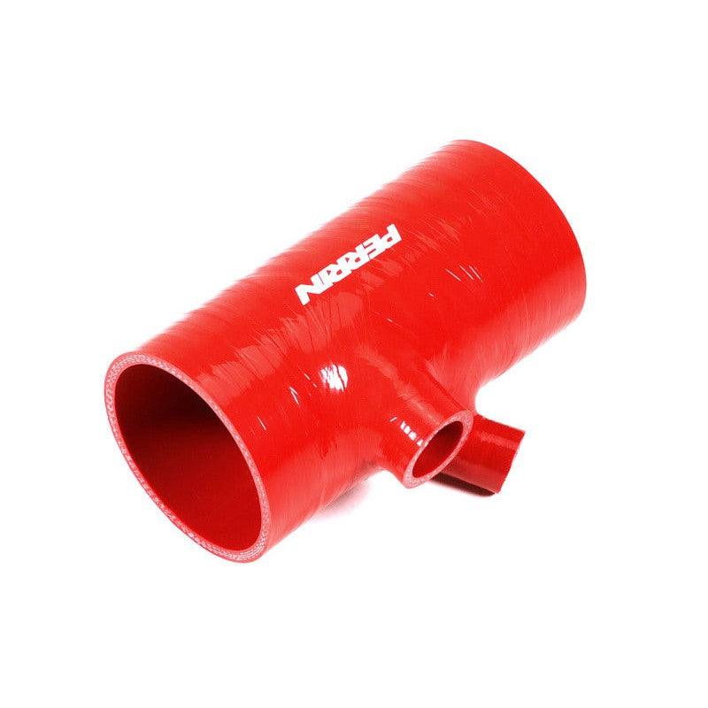 Perrin 2022+ Subaru WRX Red 3in Turbo Inlet Hose w/ Nozzle (Short) - Saikospeed