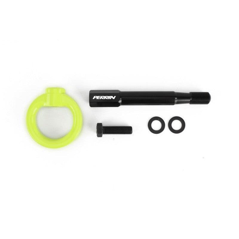 Perrin 18-21 WRX/STI / 13-20 BRZ / 17-20 Toyota 86 Front Tow Hook Kit - Neon Yellow - Saikospeed