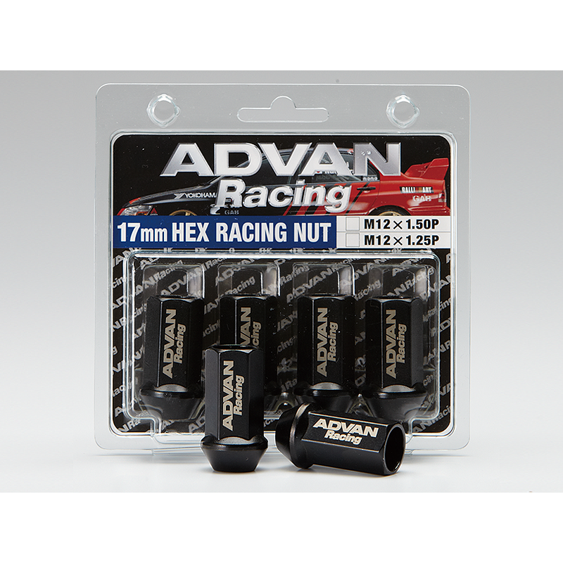 Advan Lug Nut 12X1.25 (Black) - 4 Pack