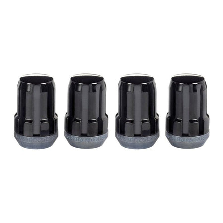 McGard SplineDrive Lug Nut (Cone Seat) M12X1.5 / 1.24in. Length (4-Pack) - Black (Req. Tool) - Saikospeed