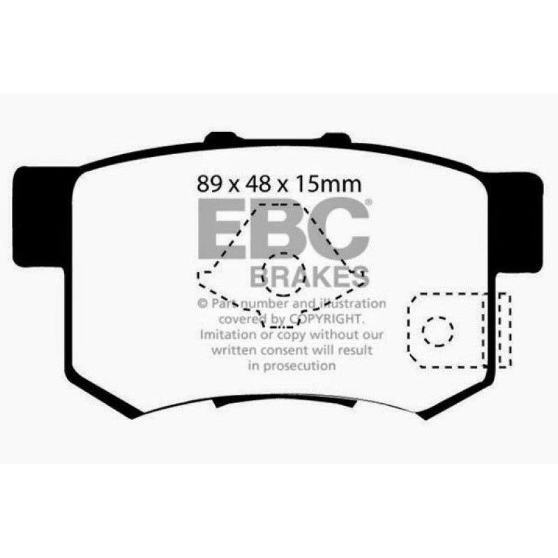 EBC 10-12 Acura RDX 2.3 Turbo Ultimax2 Rear Brake Pads - Saikospeed