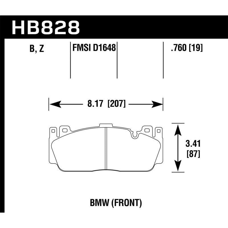 Hawk 12-17 BMW M6 / 14-17 BMW M6 Gran Coupe / 13-16 BMW M5 Performance Ceramic Front Brake Pads - Saikospeed