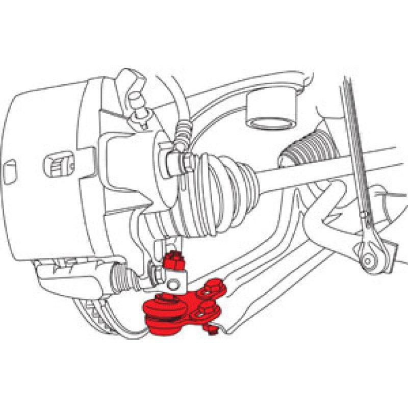 SPC Performance 2016+ Honda Civic Front Adjustable Lower Ball Joint (-1.0 deg) (Does Not Fit Type R) - Saikospeed