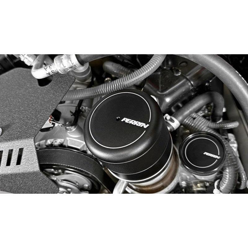 Perrin 2015+ Subaru WRX/STI Oil Filter Cover - Black - Saikospeed