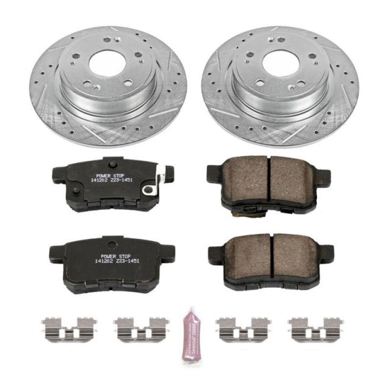 Power Stop 11-14 Acura TSX Rear Z23 Evolution Sport Brake Kit - Saikospeed