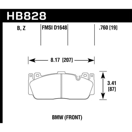 Hawk 12-17 BMW M6 / 14-17 BMW M6 Gran Coupe / 13-16 BMW M5 HPS 5.0 Front Brake Pads - Saikospeed