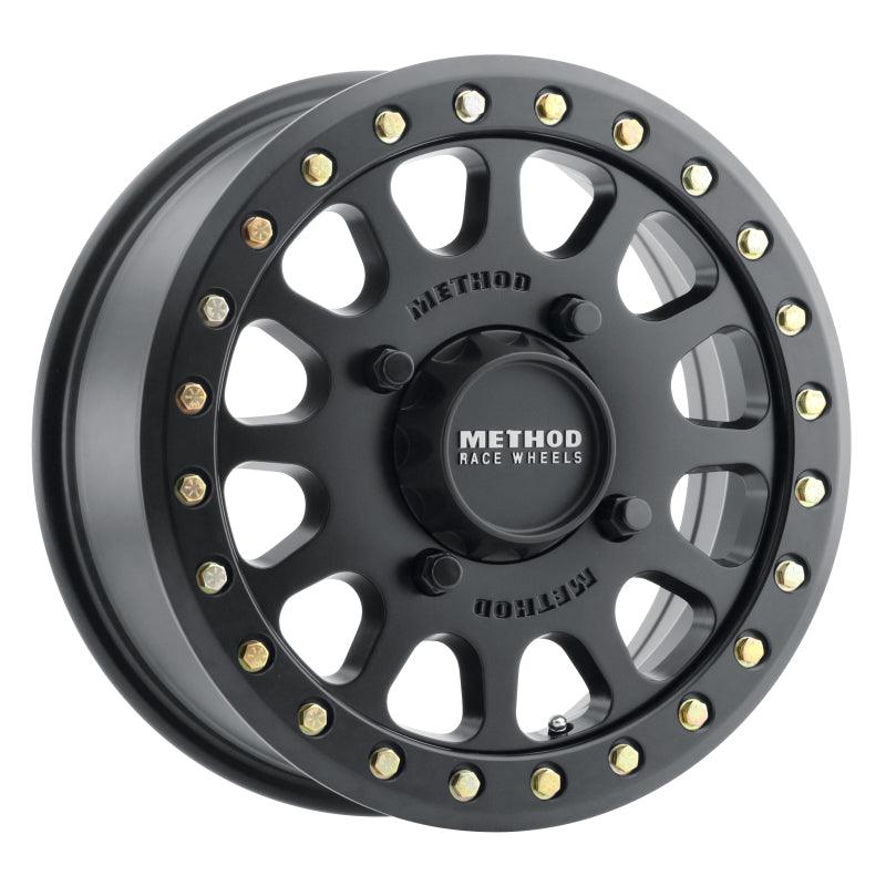 Method MR401 UTV Beadlock 15x6 / 5+1/53mm Offset / 4x156 / 132mm CB Matte Black Wheel - Saikospeed