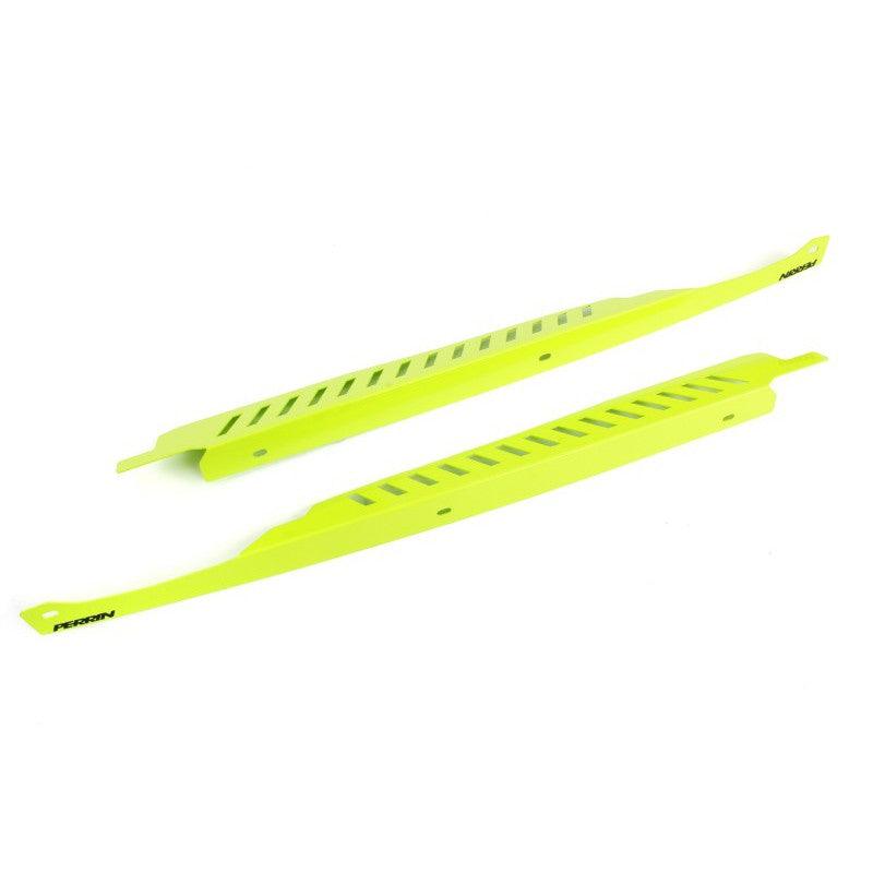 Perrin 11-14 Subaru WRX/STI Fender Shroud Set - Neon Yellow - Saikospeed