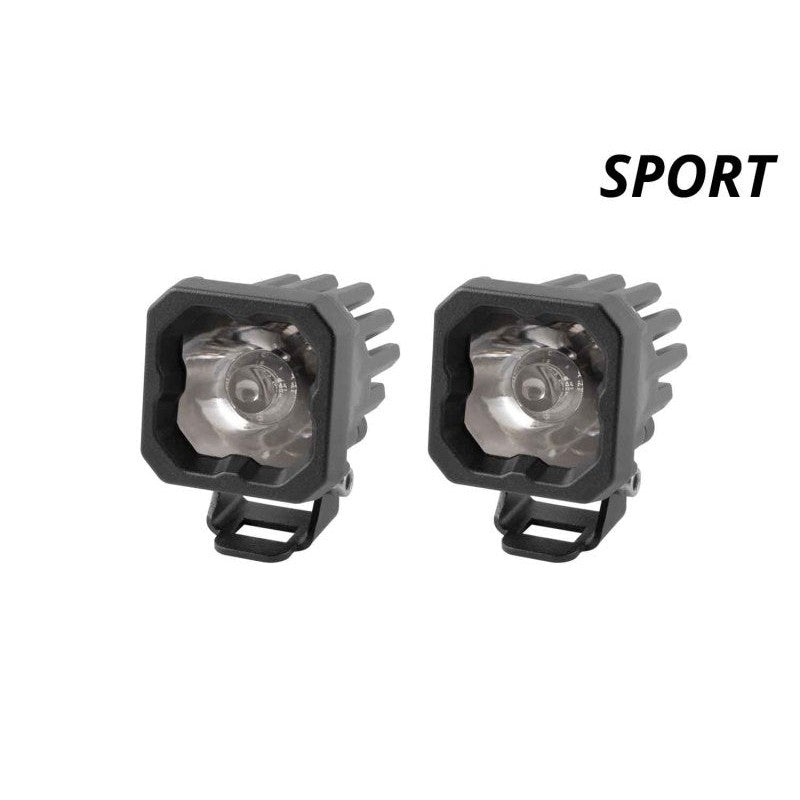 Diode Dynamics Stage Series C1 LED Pod Sport - White Wide Standard ABL (Pair)