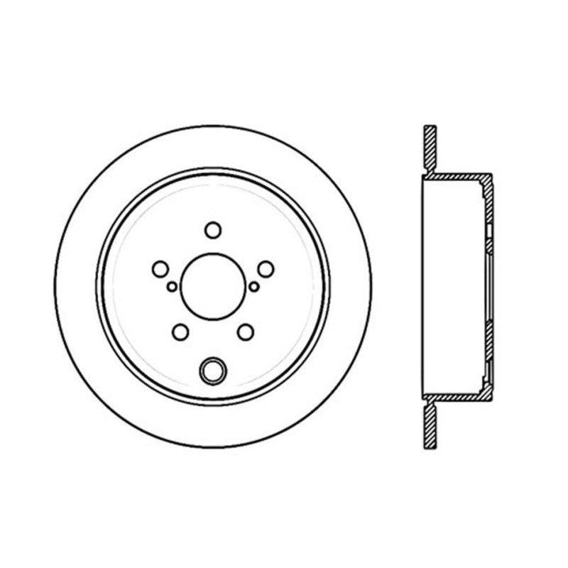 StopTech 08-10 WRX Drilled Right Rear Rotor - Saikospeed