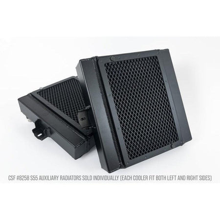 CSF BMW F8X M3/M4/M2C Auxiliary Radiators w/ Rock Guards (Sold Individually - Fits Left and Right - Saikospeed