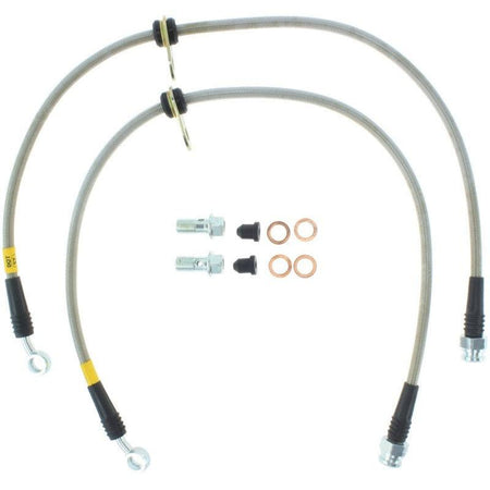 StopTech 02-06 Acura RSX Front SS Brake Lines - Saikospeed