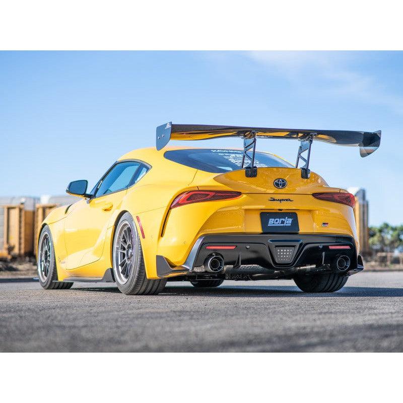 Borla 2020 Toyota Supra GR 3.0L I6 3in ATAK Catback Exhaust - Carbon Fiber Tips - Saikospeed