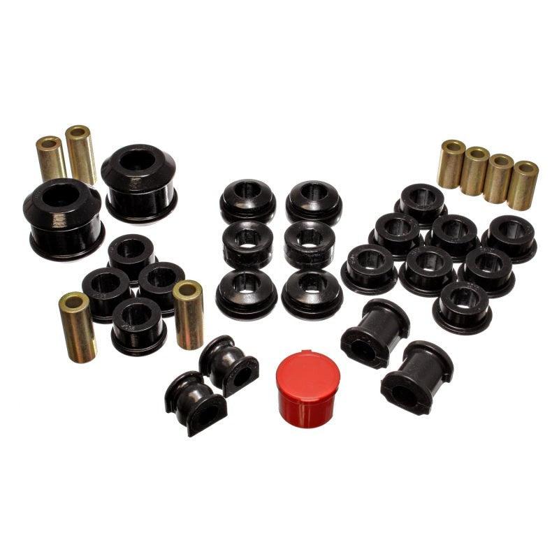 Energy Suspension 02-04 Acura RSX (includes Type S) Black Hyper-Flex Master Bushing Set - Saikospeed