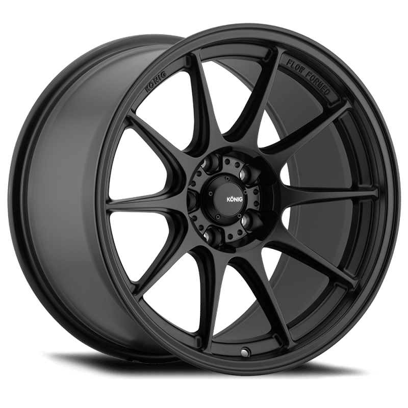 Konig Dekagram 15x7.5 4x100 ET35 Semi-Matte Black - Saikospeed