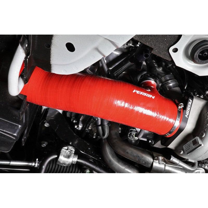 Perrin 2022+ Subaru WRX Red 3in Turbo Inlet Hose w/ Nozzle - Saikospeed